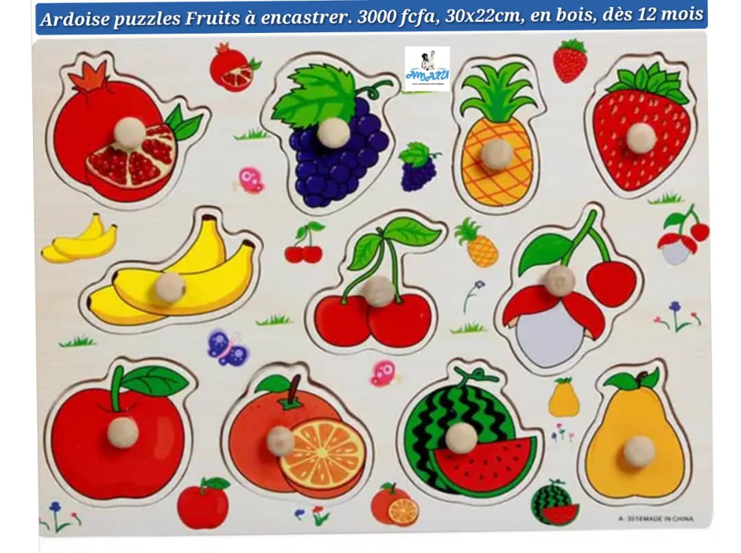 Ardoise puzzles Fruits